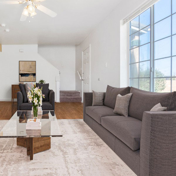 Downstairs Living Space With Large Window